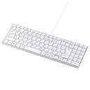 サンワサプライ USBスリムキーボード テンキー付き ホワイト SKB-SL17WN(2)