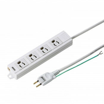 サンワサプライ 電源タップ 3P・4個口・3m TAP-MG341N2PN-3 サンワサプライ 電源タップ 3P・4個口・3m TAP-MG341N2PN-3