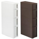 同梱・代引不可storanti(ストランティ) プラスチックすきま収納ラック ドロアーA W170×D450×H850mm ホワイト・DA-1210WH(3)