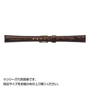MIMOSA(ミモザ) 時計バンド DM腹ワニ 10mm ダークブラウン (美錠:金) WDM-B10