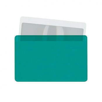 共栄プラスチック カードルーペMIERRE ライトグリーン CLM-LG