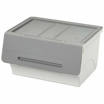 同梱・代引不可収納ケース　フロック　ワイド30深型　2個組　fr-W30-2　サンドグレー・GY