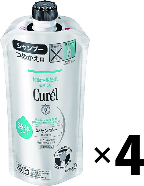 キュレル シャンプー 詰め替え用 340ml×4個 乾燥肌 敏感肌 保湿 Curel