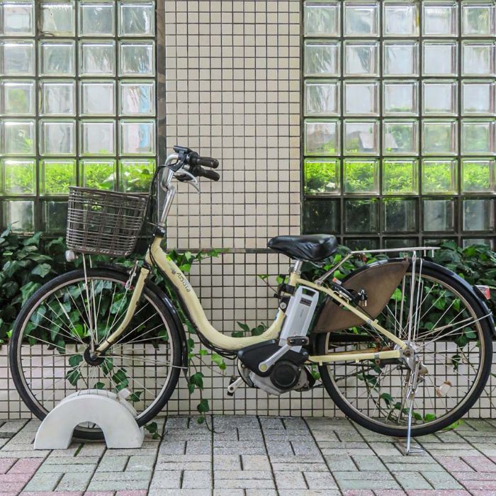 大人気！ 自転車スタンド 転倒防止 強風対策 置くだけ 簡単設置 コンクリート シンプル 安定 丈夫 自転車止め サイクルスタンド 屋外 1台