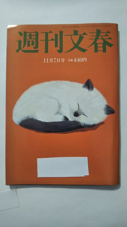 【中古】週刊文春 2019年 11/7 号 《雑誌》【午前9時までのご注文で即日弊社より発送！日曜は店休日】