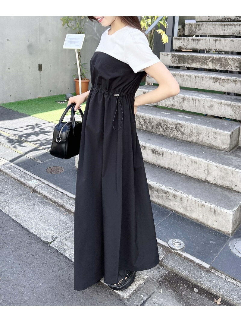 【WEB限定】ビスチェドッキングワンピース INGNI イング ワンピース・ドレス ワンピース グレー ホワイト[Rakuten Fashion]のサムネイル