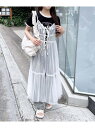 【SALE/48%OFF】チュールシャーリングキャミワンピース INGNI イング ワンピース・ドレス ワンピース ブラック ホワイト【RBA_E】[Rakut...