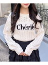 【SALE/31%OFF】INGNI/(W)7G透かし柄ロゴニット INGNI イング トップス ニット ホワイト ピンク ブラック【RBA_E】[Rakute...
