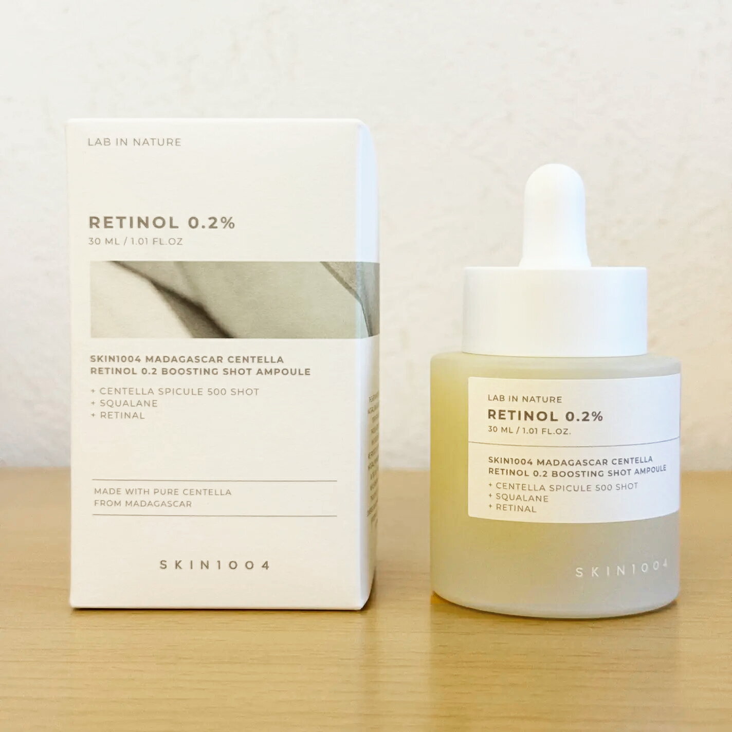 【送料無料】SKIN1004 レチノール 0.2 ブースティングショット アンプル 30ml / シワの改善/肌の弾力性の向上/保湿/吸収性/敏感肌のサムネイル