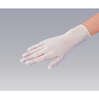 アズワン　ナビロール プラスチック手袋　粉なし（パウダーフリー）　Sサイズ 　0-9868-03　1箱（100枚入）（使い捨てグローブ）衛生管理 使い捨て手袋 病院 医療 介護 家事 園芸 掃除 作業用 使い捨て 手袋 清潔