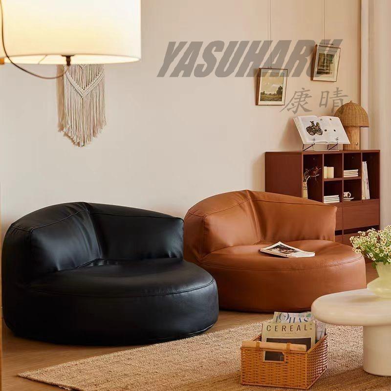 Rakuten - 一人掛けソファ 北欧 ソファ キャタピラーソファ 半月 オットマン付き 一人掛けソファ デザインチェア シングルソファ ソファ おしゃれ 一人掛けソファ 高級