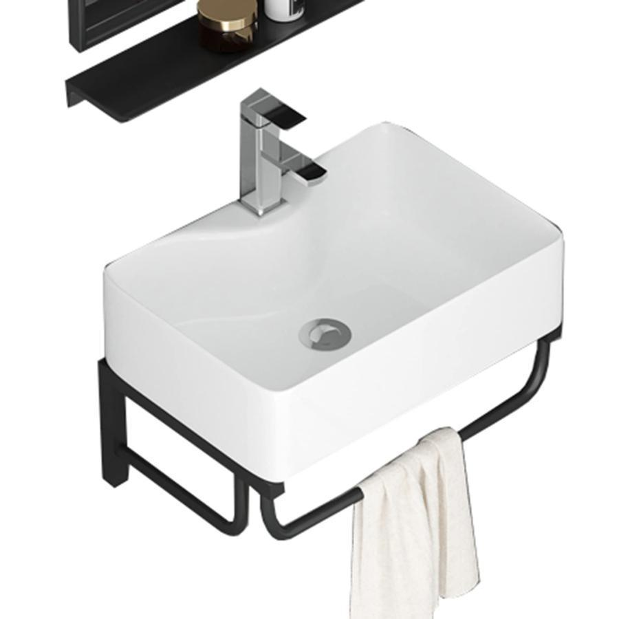 Rakuten - 壁掛け 洗面ボール小型 手洗い器 手洗器セット陶器製簡易洗面台 洗面ボウル ガーデキッチ 手洗い鉢コンパクトミニ 手洗いボウル 壁付け型 手洗い台洗面