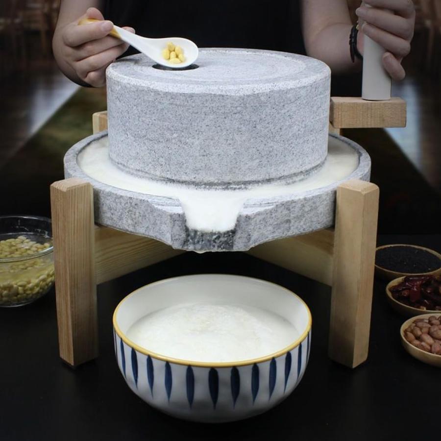 Rakuten - 石臼 いしうす ひき臼 ひきうす 御影石 昔ながらの 石臼 ひきうす 石うす 製粉器 粉 ミル 小麦 お茶 そば 米粉 手挽き穀物製粉機 手動 家庭用