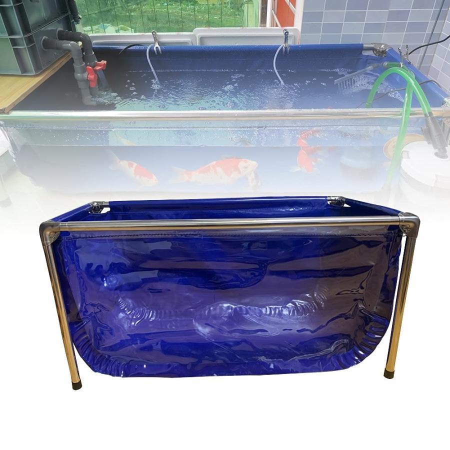 PVCキャンバス魚のいる池 鉄骨フレーム付き、 養殖鯉 表示 組み立てる 水槽、 大 観賞用 水槽 水族館 庭用 農業 貯水