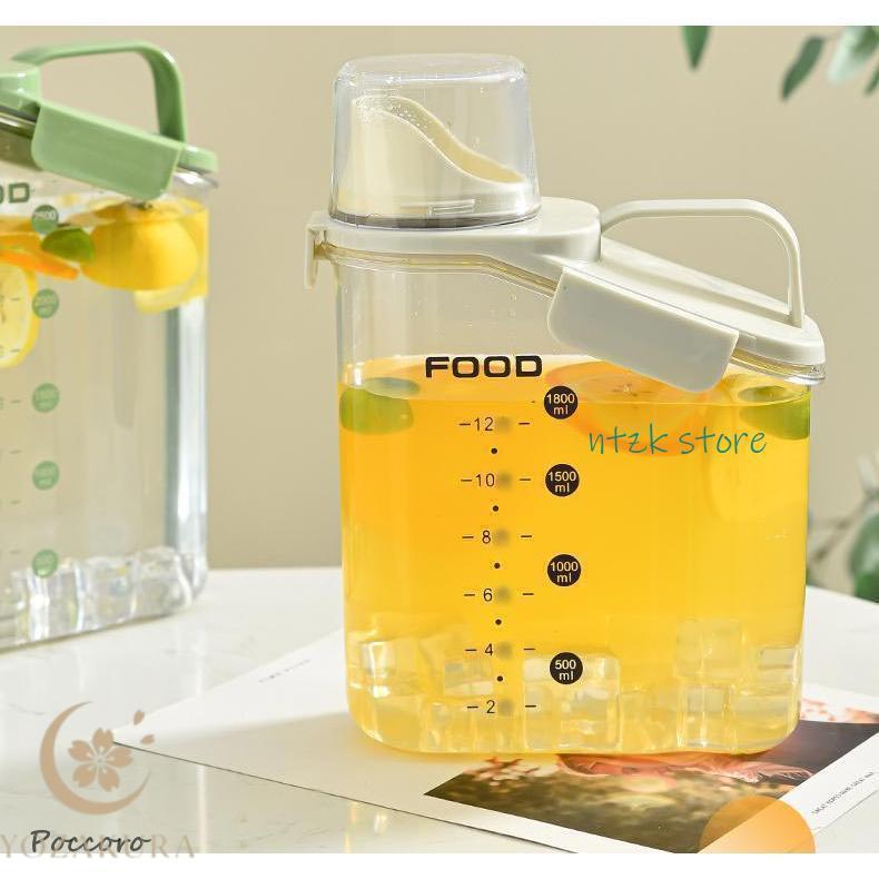 Rakuten - 2L 2.8L お茶ポット 冷水筒 ピッチャー 耐熱 耐冷 大容量 水差し 洗いやすい 麦茶ポット 家庭用 業務用 透明 丈夫 耐久性 一人暮らし 家