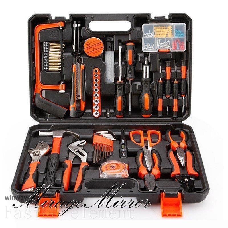 Rakuten - 工具 セット 9点 78点 102点 工具箱 収納ケース ツールボックス 家庭用 DIY 事務用 作業道具 日曜大工 1年保証