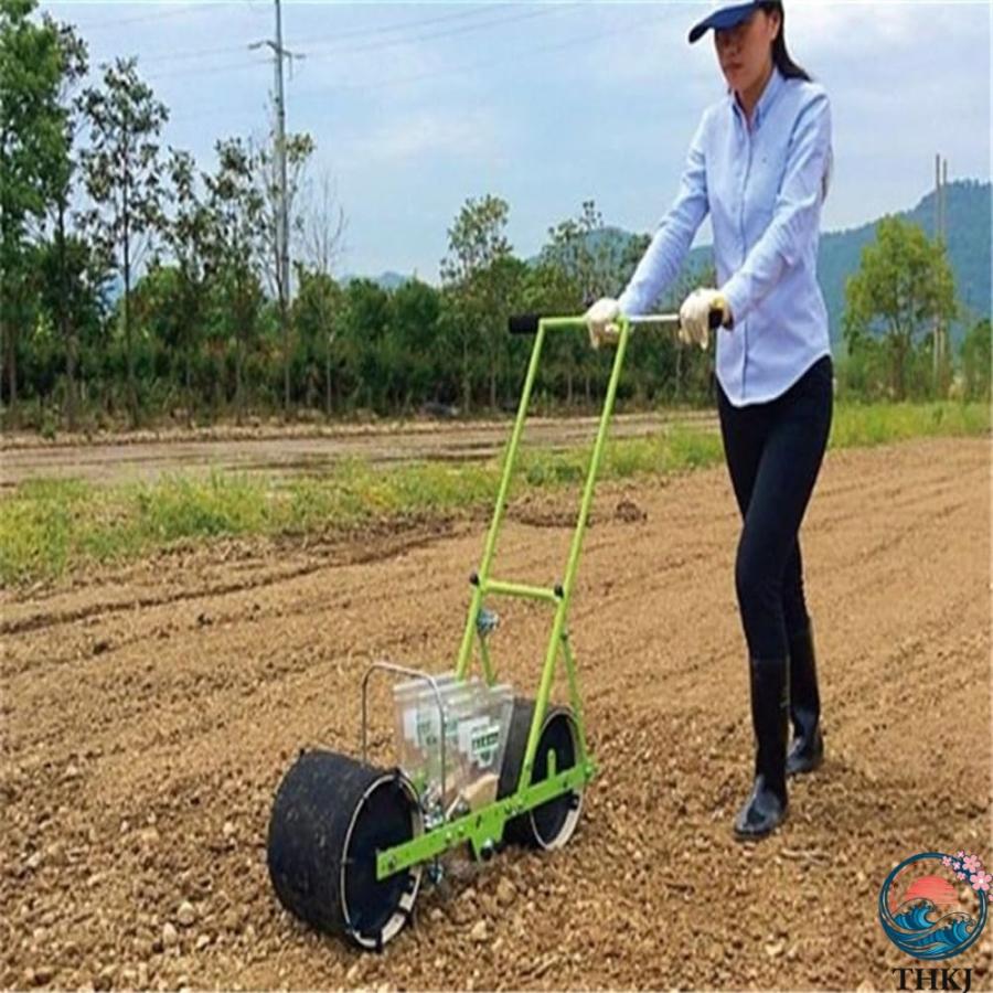 手動野菜播種機 種まき機 播種機 手動種まき機 手押し式種子散布機 小型精密プラン...