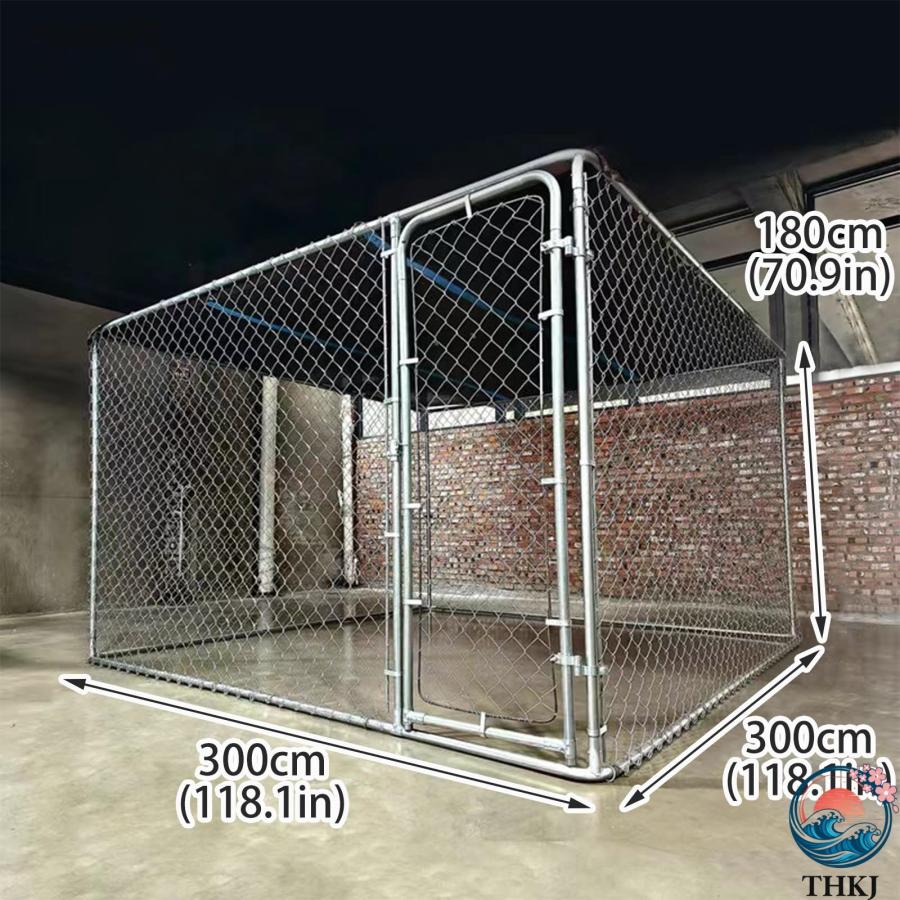 四角い形のウサギ用ケージ、大型の金属製鶏小屋、...の紹介画像2