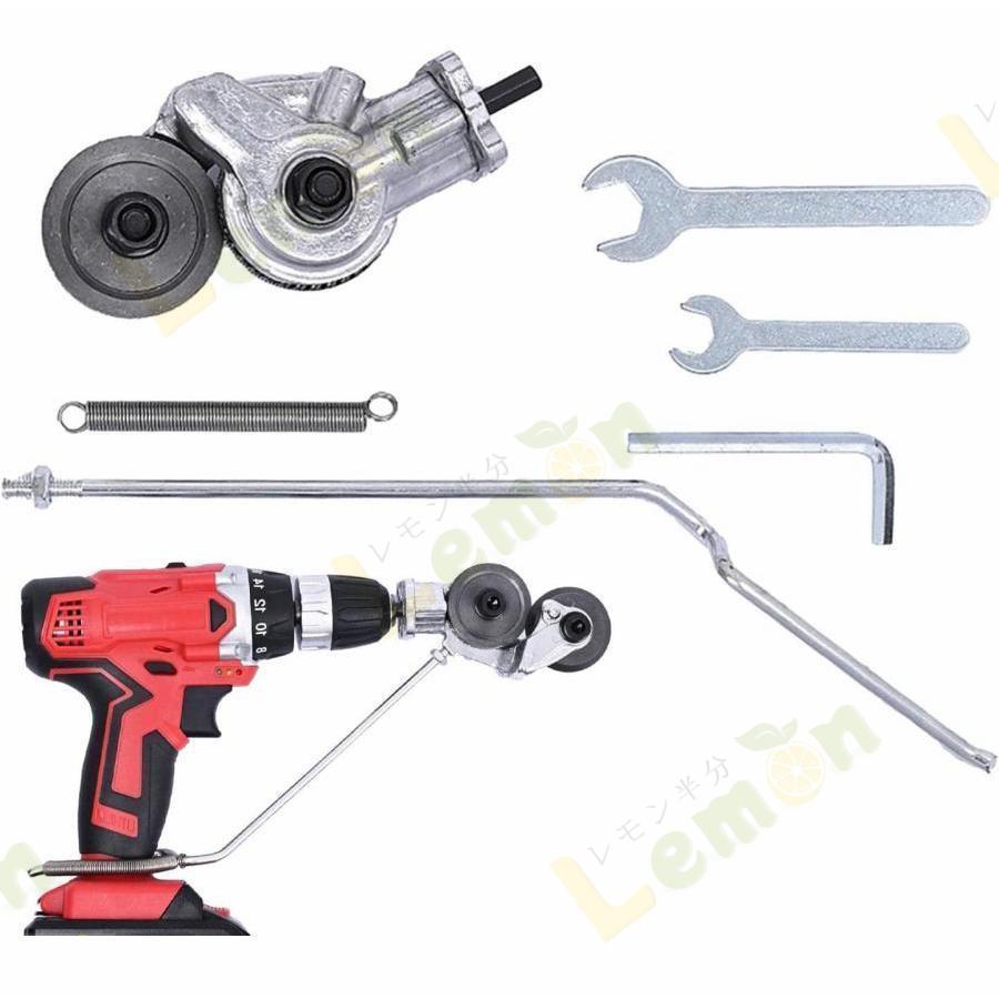 乐天商城 - 電動ドリルプレートカッター 動ドリルばさみ ドリル カッター アタッチメント メタル シート 電動ドリル鋏 電 金属カッターシート 使いやすい 便利