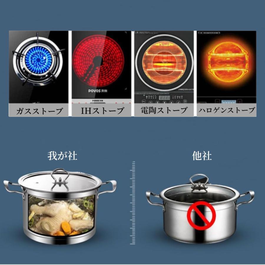 蒸し器 蒸しもの鍋 304ステンレス 調理器具 大容量 多機能 二段 各種熱源対応 防食...