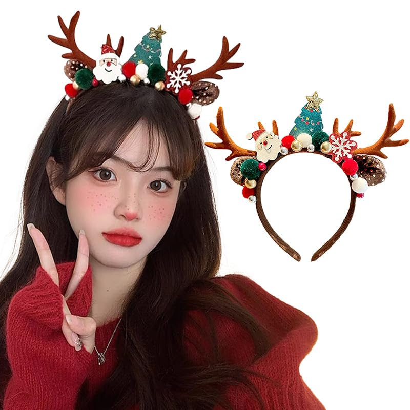 【2025年クリスマス飾り】クリスマス カチューシャ クリスマスツリー サンタクロース 手毬 小道具 クリ..