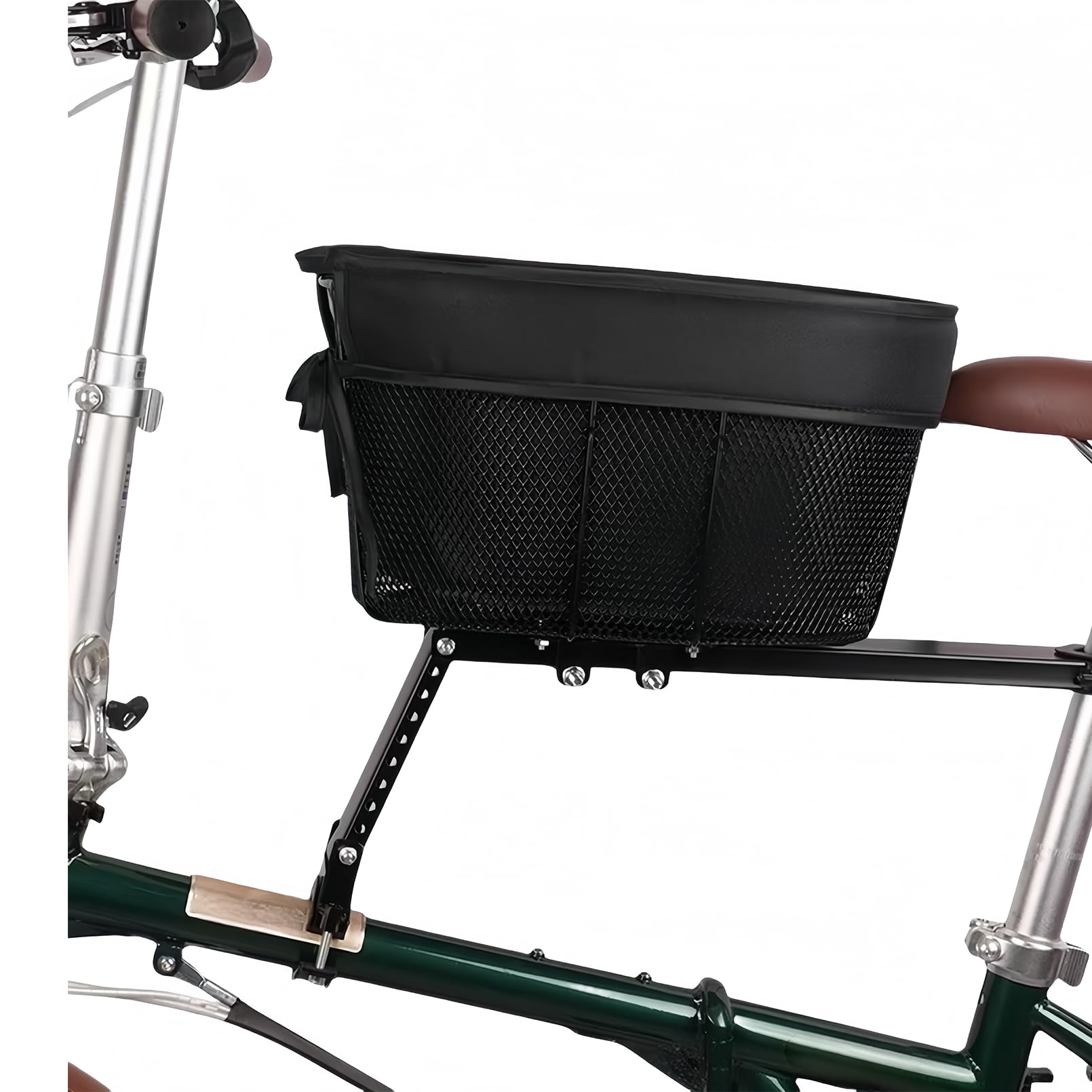 ペット用自転車バスケット マウンテンバイク用ショッピングバスケット 猫と犬用ポータブル自転車のフロ..