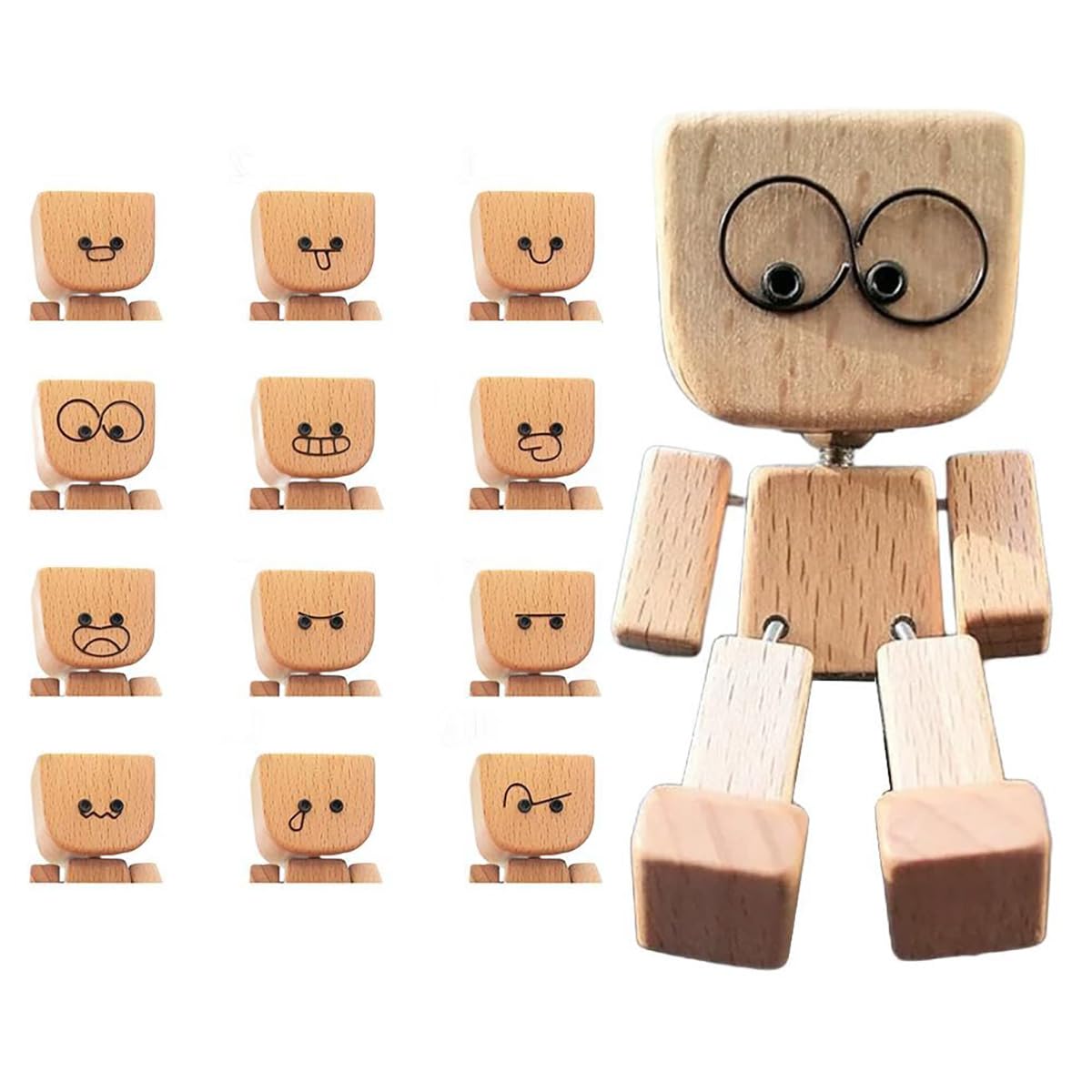 【全品2点で7%OFF】揺れる足の 揺れるの置物 木製車のデスクトップデコレーション 車のダッシュボード..