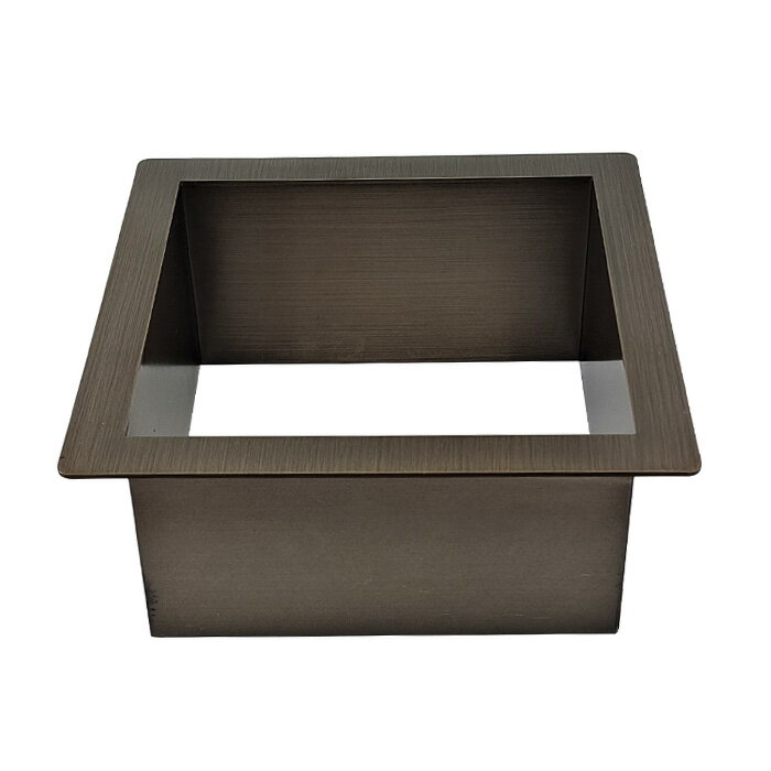 ゴミ投入口金具 ダストシュート サイズ □160 蓋無し 屑入れ ダストシュートリング ダストリング 四角 ステンレス 古銅 ブロンズ おしゃれ くず入れ投入口 ゴミ箱 diy 飲食店 ホテルライク 洗面 洗面台 金物 一軒家 戸建て 店舗 住宅 建築 建設 INK-0801194H