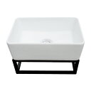 洗面台 お得 壁付け アイアン 陶器 おしゃれ W360×D230×H240 | INK-0502032Hset