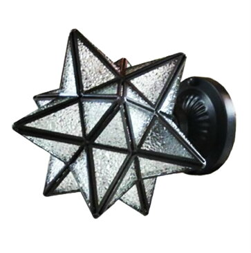 ウォールランプ（アイアン・インテリア照明・星型） INK-1001021H