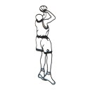 アイアン飾り(妻飾り・壁飾り・オーナメント・バスケットボール) INK-1401067H