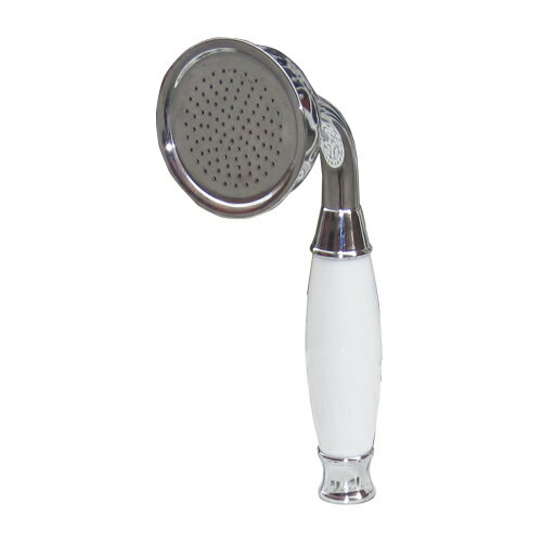 シャワーヘッド 単品 陶器取っ手 おしゃれ 交換 呼び径 13 銀 シルバー | 品番INK-9999067H シャワーヘッド 単品 陶器取っ手 おしゃれ 交換 呼び径 13 銀 シルバー | 品番INK-9999067H