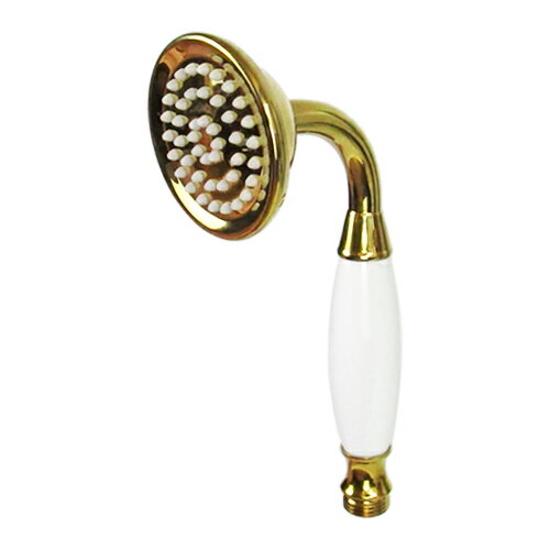 シャワーヘッド 陶器 おしゃれ アンティーク風 ゴールド 金 INK-9999068H シャワーヘッド 陶器 おしゃれ アンティーク風 ゴールド 金 INK-9999068H