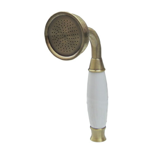 シャワーヘッド (陶器・アンティーク風) 古金 INK-9999071H