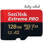 microsdカード 128GB SanDisk サンディスク microSDXC UHS-I U3 V30 4K Extreme Pro HD アプリ最適化 Rated A2対応 R:200MB/s W:90MB/s SDSQXCD-128G 海外リテール Nintendo Switch ニンテンドースイッチ推奨