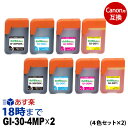 GI-30-4MP×2 (4色セット×2セット) GI-30 キャノン Canon用 互換 インクボトル G7030 G6030 G5030 送料無料【インク革命】