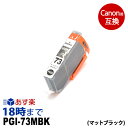 PGI-73MBK （マットブラック） PGI-73 キヤノン Canon PIXUS-PRO-10 PIXUS-PRO-10S カートリッジ互換 インク ICチップ 互換インク【インク革命】