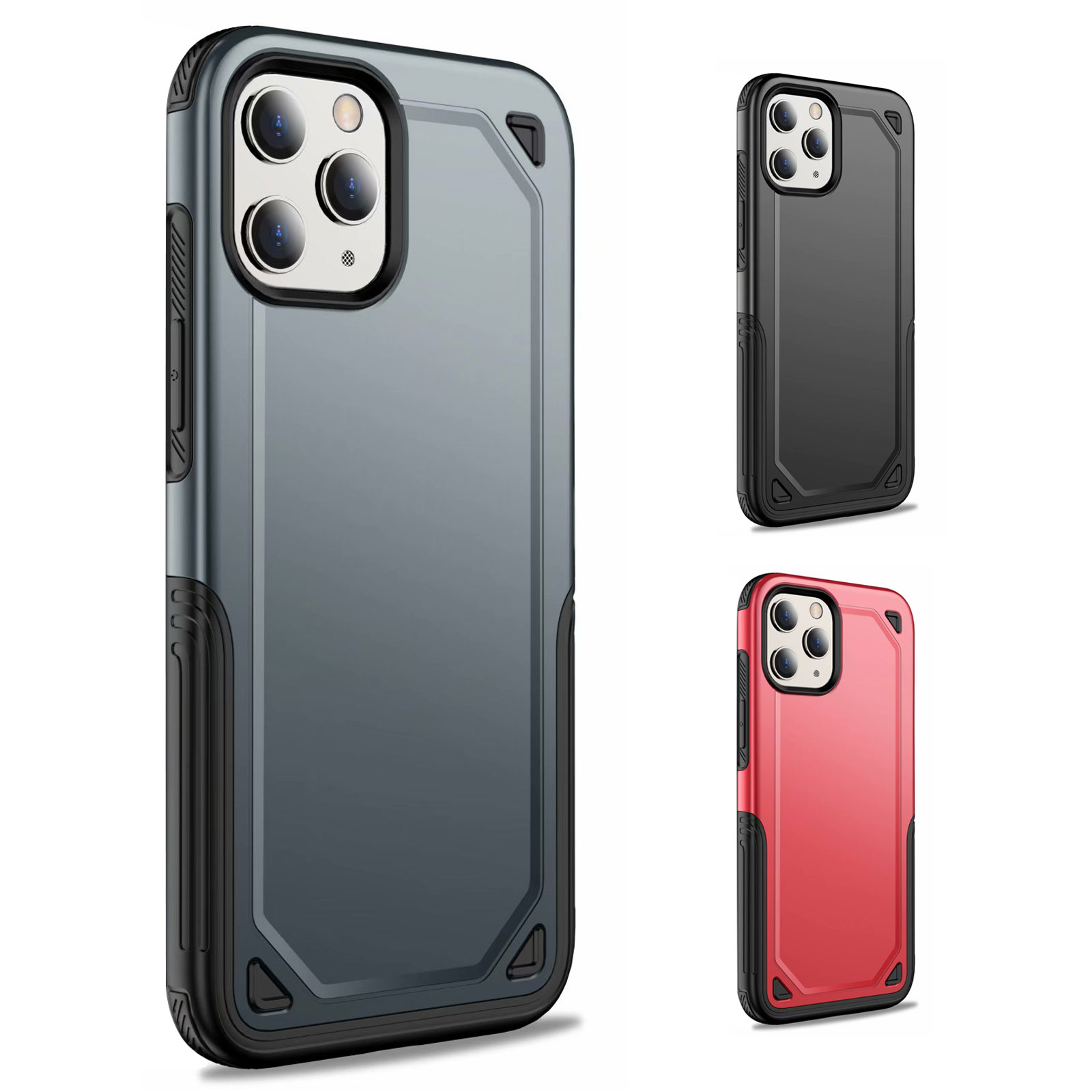  iPhone 12/12mini/12Pro/12ProMax/11/11Pro/11ProMax 対応 ケース カバー 背面タイプ Rugged case 頑丈 丈夫 ハイブリッド 二重構造 耐衝撃 異素材