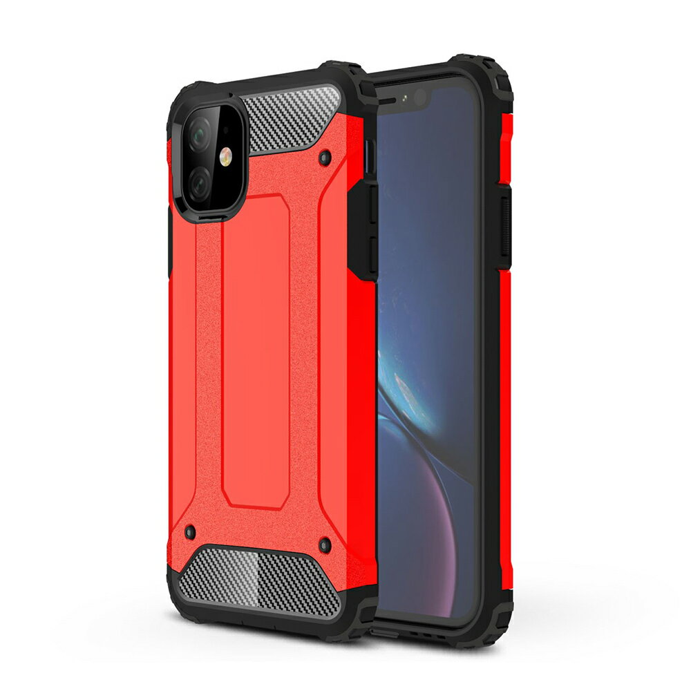 乐天商城 - iPhone11Pro スマホケース 背面ケース ハイブリッド 二重構造 耐衝撃 異素材組み合わせ バイカラー カーボンファイバー調