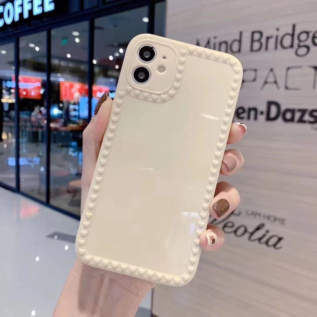 乐天商城 - iPhone12Pro 背面ケース ケース カバー 耐衝撃 ソフトTPU 光沢 くすみカラー 凹凸 シンプル 可愛い おしゃれ