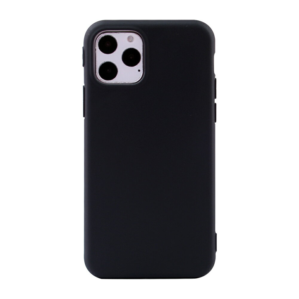 iPhone13 (6.1inch) 背面タイプ ケース カバー Matt tpu case ソフトケース シンプル ビビッドカラー カラバリ おしゃれ ブラック