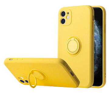 半額！ iPhone 12 Pro 背面ケース ケース カバー 磁気 リング シリコン リキッド 保護 ホールドリング マット くすみカラー カラフル シンプル 可愛い おしゃれ