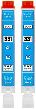 乐天商城 - BCI-331XLC 2本セット 互換インク 大容量XLタイプ シアン×2 (BCI-331XL+330XL/6MPのシアン2本） ICチップ付き 残量表示可能 ink-813