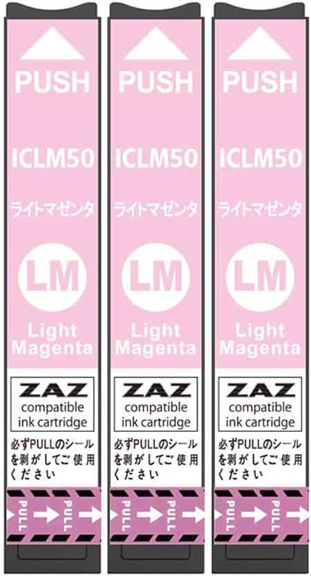 樂天商城 - ICLM50 ライトマゼンタ 3本 互換インクカートリッジ ライトマゼンダ 3個 ZAZ ICチップ付き 残量表示可能 インクタンク 3本セット 3個セット