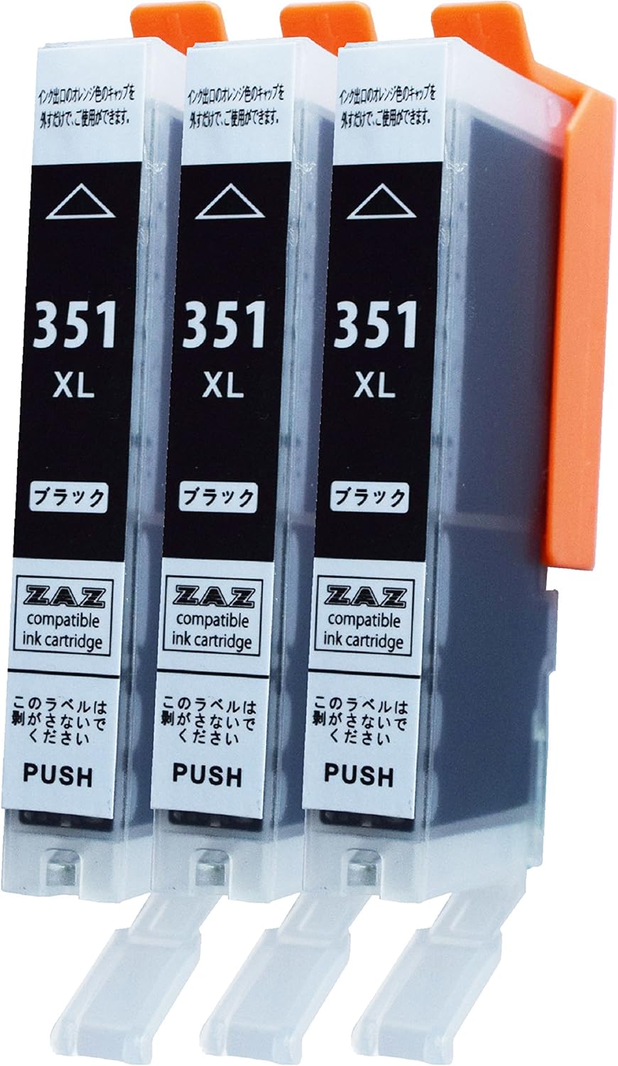 BCI-351XL BK ߴ ֥å3ܥå 3ĥå б PIXUS / MG7530F MG7530 MG7130 MG6730 MG6530 MG6330 MG5630 MG5530 MG5430 MX923 iP7230 iP8730 iX6830 ZAZ BCI-351BK BCI-351XLBK  ICåդ ɽǽ