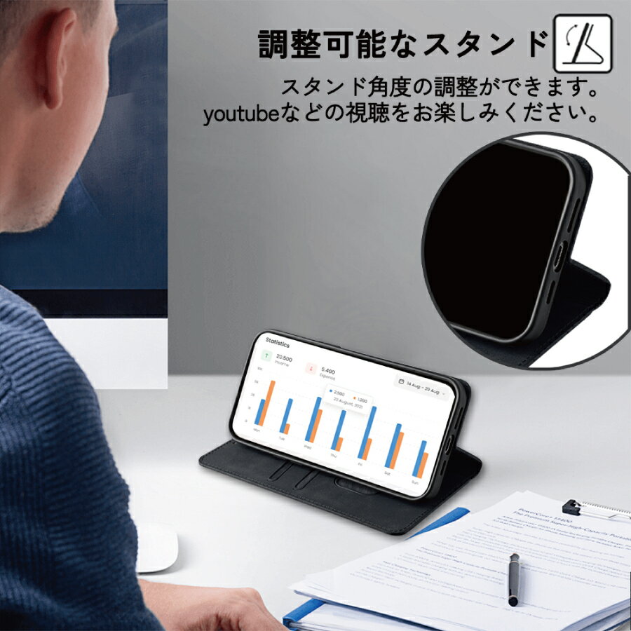 AQUOS R7 / P7 SH-52C A202SH 手帳ケース AQUOSアール7 手帳型 アクオスアール7 アクオスR7 手帳タイプ ケース カバー PUレザー カード収納 スタンド機能 マグネット開閉 無地 シンプル おしゃれ