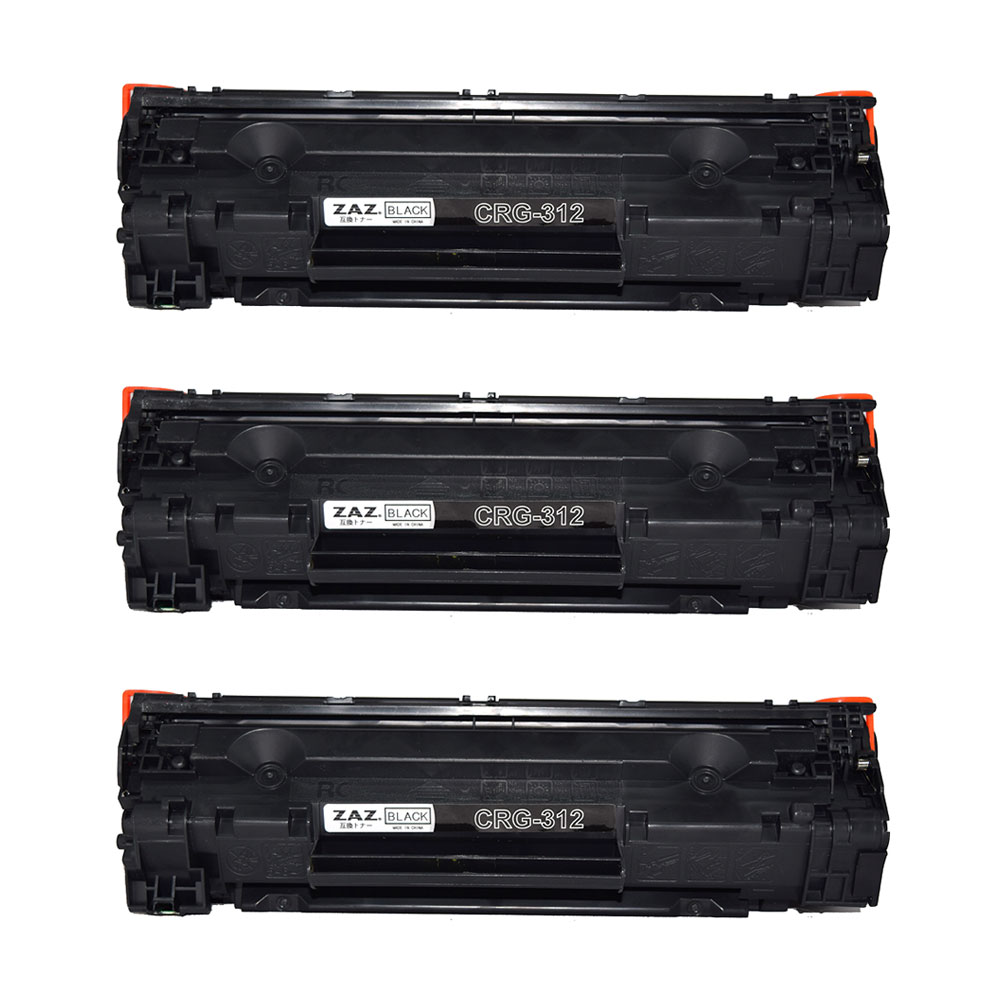 (3本セット) CRG-312 互換トナーカートリッジ ( トナーカートリッジ 312 ) レーザープリンタ 対応機種： LBP3100 ( 汎用 トナー ・ 互換 トナー )