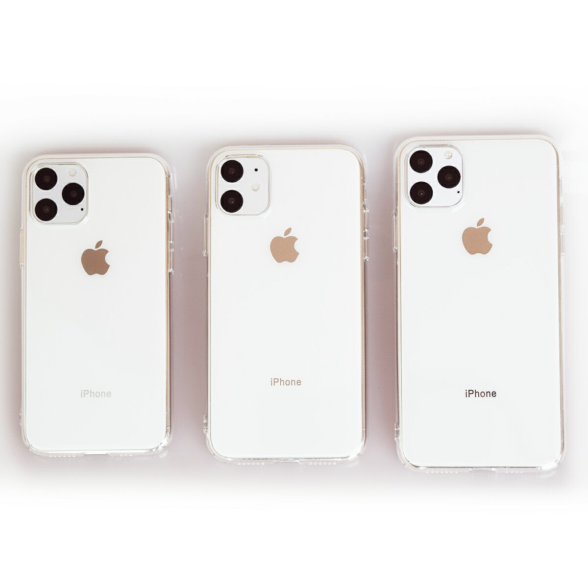 【処分特価】 ZAZ クリアケース ハードタイプ iPhone11 / iPhone11Pro / iPhone11ProMax 背面ケース スマホケース シンプル マイクロドット加工 ストラップホール付き 薄型 軽量 ボタン部分も…