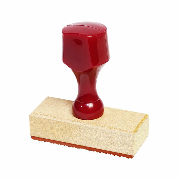 ゴム印・住所印・社判・横判・縦判・小切手印［名判のべ台木／赤ゴム］台木:66×25mm・印面:64×23mm(1〜5行)
