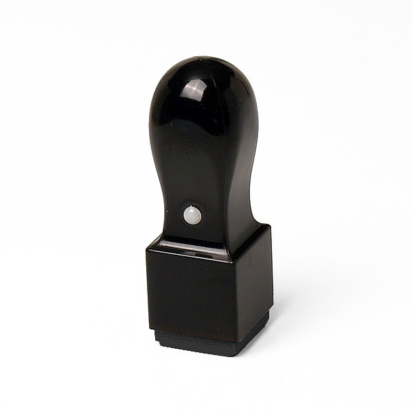 先生印（資格印・職印・士業印）角印[水牛調ゴム印・黒ゴム]6号・印面約18x18mm